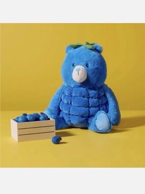 NWT GiggleScape 12” Plush Blueberry Bear Kids Toy - Soft Cuddly Stuffed Animal